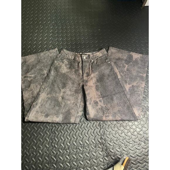 Forever 21 Women’s XS Brown Metallic Straight Leg Pants - Picture 1 of 4
